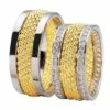 Bicolor trouwringen met diamanten