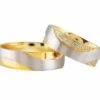 Bicolor trouwringen met diamanten