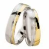 Christian bicolor trouwringen met diamant