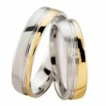 Christian Bicolor Trouwringen Met Diamant
