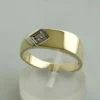 Gouden bicolor ring met briljant