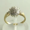 Geel gouden occasion ring met diamanten