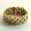 Tricolor gouden flexibele ring