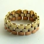 Tricolor gouden flexibele ring Tricolor gouden flexibele ring