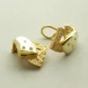 Gouden oorclips met diamant