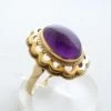 Gouden occasion ring met amethyst