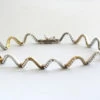 Bicolor gouden armband met zirkonia