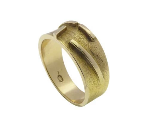 Geel gouden fantasie ring