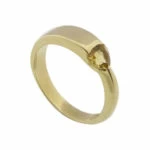 Gouden ring met citrien