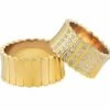 Gouden trouwringen fantasie model
