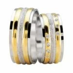 Trouwringen Diamond Coated Bicolor