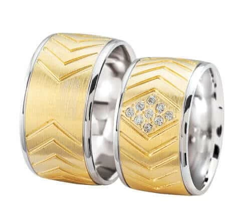 Christian trouwringen met diamanten