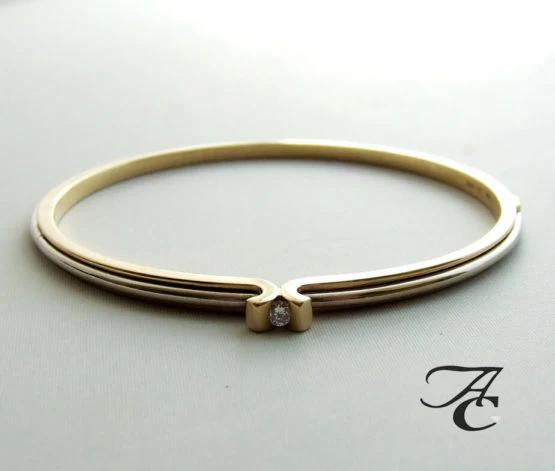 Gouden armband met diamant Gouden armband met diamant