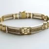 Christian bicolor gouden armband