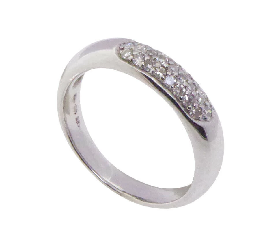 Wit gouden Christian diamanten ring