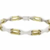 Bicolor gouden armband
