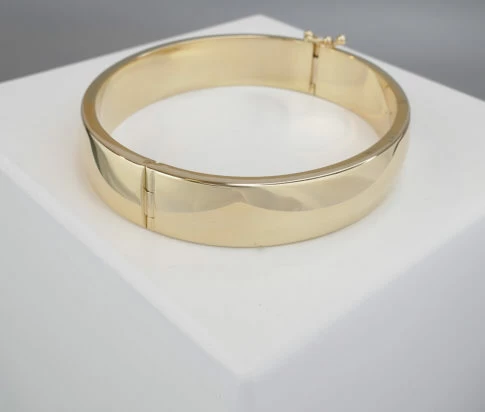 Christian 14 karaat geel gouden slavenarmband