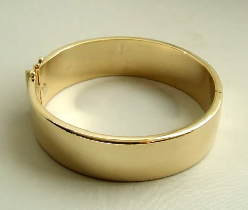 14 karaat geel gouden slavenarmband Christian