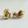 Gouden tricolor oorclips