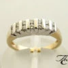 Geel gouden ring met briljant geslepen diamanten