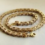 Geel- en wit gouden koningsketting Geel- en wit gouden koningsketting