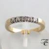 Gouden alliance ring met briljant