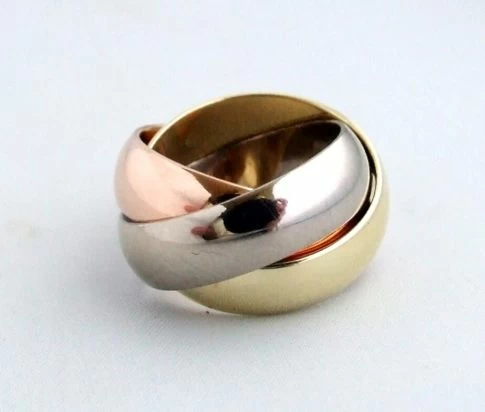 Christian tricolor ring