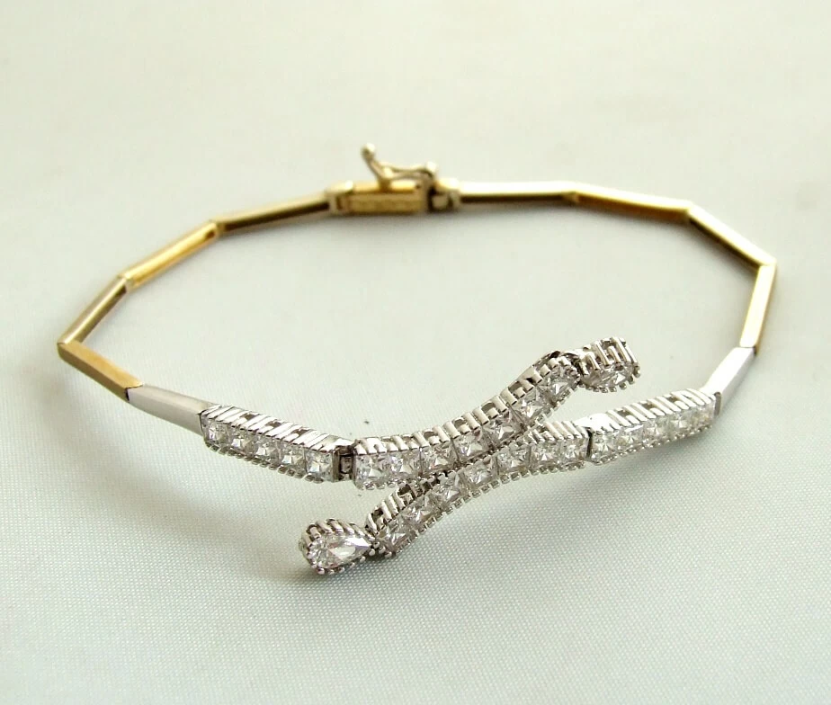 Gouden zirkonia armband
