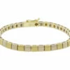 Gouden bicolor Christian schakelarmband