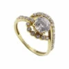 Christian geel gouden zirkonia ring