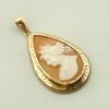 Gouden camee hanger