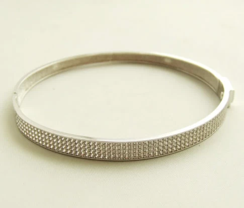 Christian wit gouden slavenarmband met zirkonia