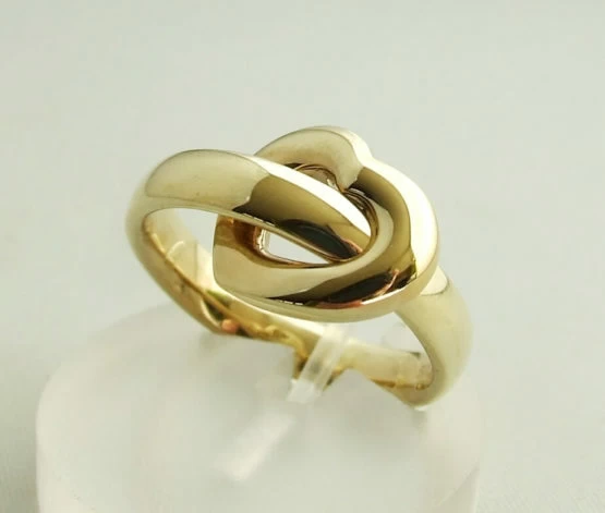Geel gouden trouwring harten model