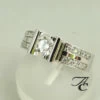 Diamanten wit gouden ring