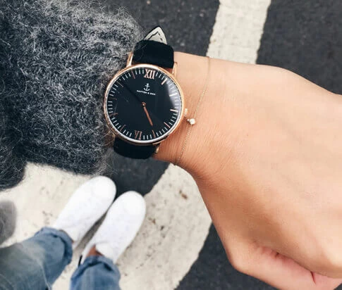 Kapten en Son horloge All Black Vintage Campina 4251145221522