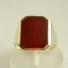 Gouden ring met carneool