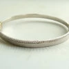 14 karaat wit gouden Christian slavenarmband met zirkonia