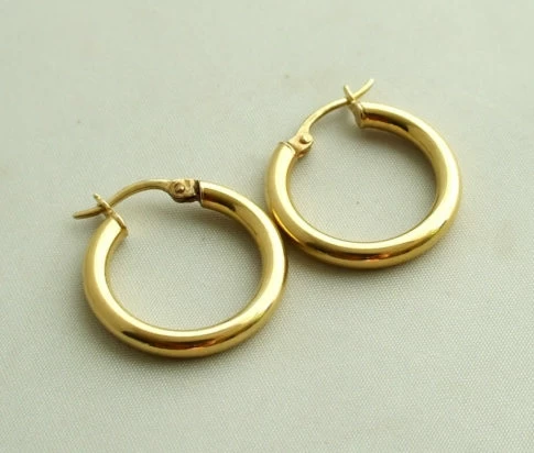 Geel gouden occasion oorbellen