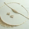 Gouden sieraden set met zirkonia