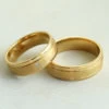 Geel gouden trouwringen met diamant