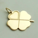Gouden Klavertje Vier Hanger