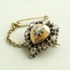 Antieke broche met diamant