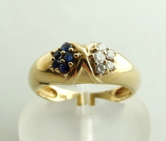 Occasion diamanten en saffieren ring Occasion diamanten en saffieren ringOccasion diamanten en saffieren ring