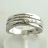 Wit gouden Christian ring met diamanten