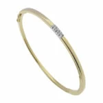 Gouden slavenarmband met diamanten