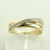 Bicolor Christian diamanten ring