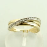 Bicolor Christian diamanten ring