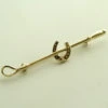 Gouden broche (zweep met hoefijzer)