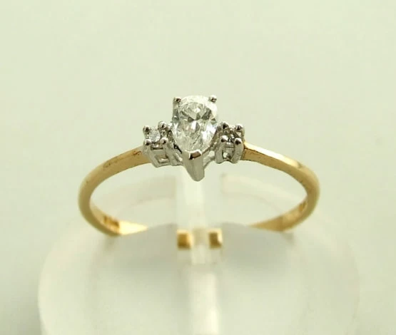 Bicolor diamanten ring