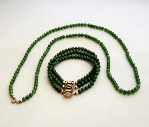 Armband en collier jade en nefriet